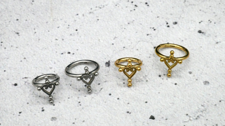 Piercing Nostril Helix Daith Ring - 1I/04