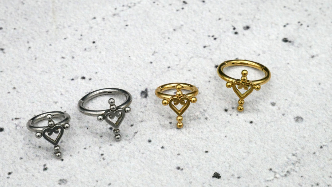 Piercing Nostril Helix Daith Ring - 1I/04