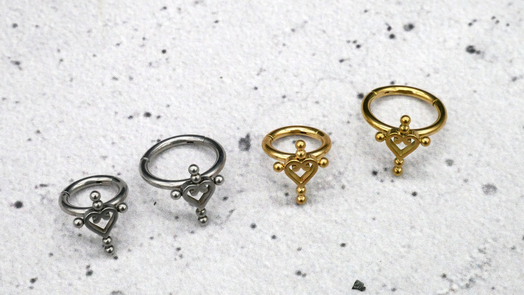 Piercing Nostril Helix Daith Ring - 1I/04