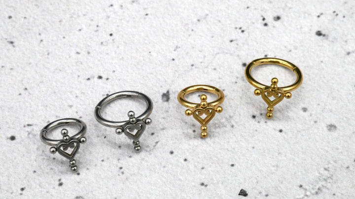 Piercing Nostril Helix Daith Ring - 1I/04