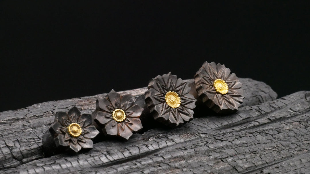1x Plug Arang Wood 10-16mm - F1