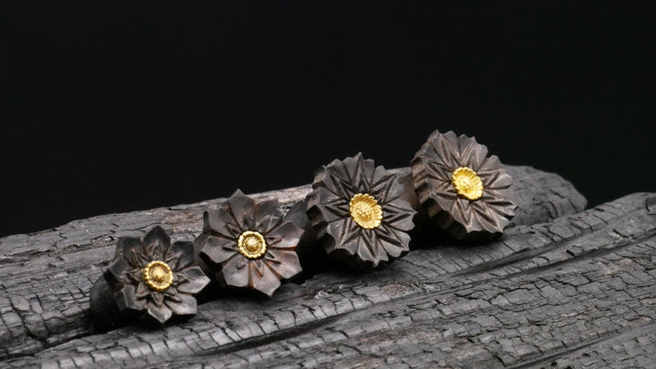 1x Plug Arang Wood 10-16mm - F1