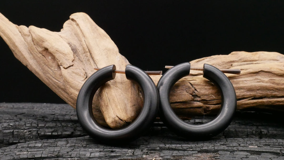 Ohrringe aus Holz Handarbeit - II-8