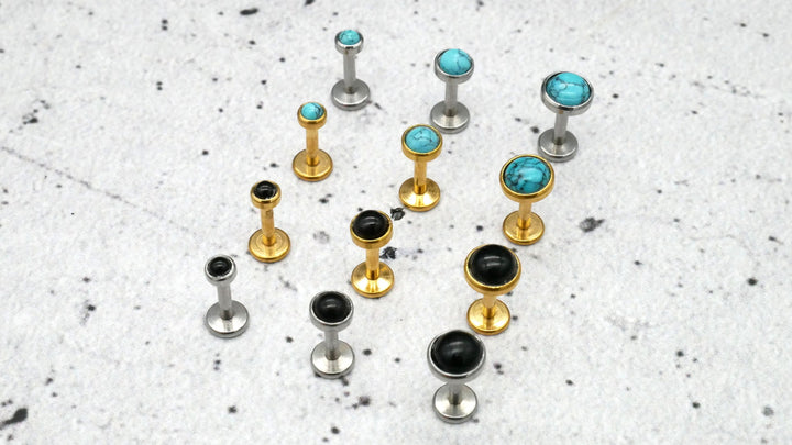 Push-In Piercing/Labret/Medusa/Tragus Chirurgenstahl - 1I/16