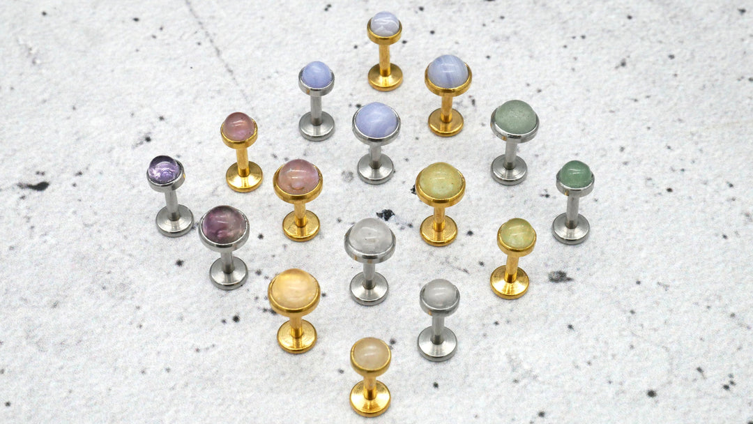 Push-In Piercing/Labret/Medusa/Tragus Chirurgenstahl - 1I/17