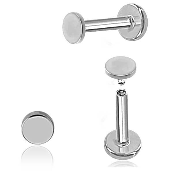 Silber Piercing/Labret/Medusa Chirurgenstahl - 1C/11