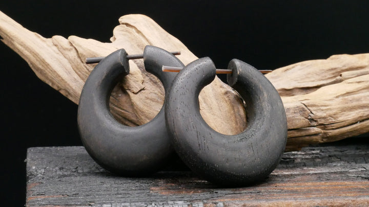 Ohrringe aus Holz Handarbeit - JJ-5