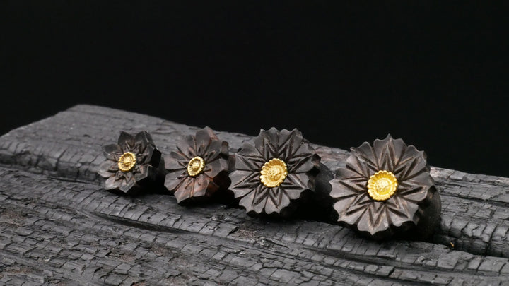 1x Plug Arang Wood 10-16mm - F1