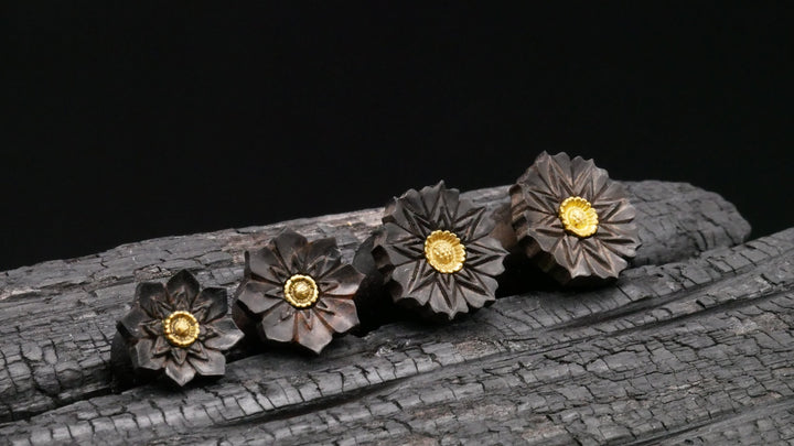 1x Plug Arang Wood 10-16mm - F1