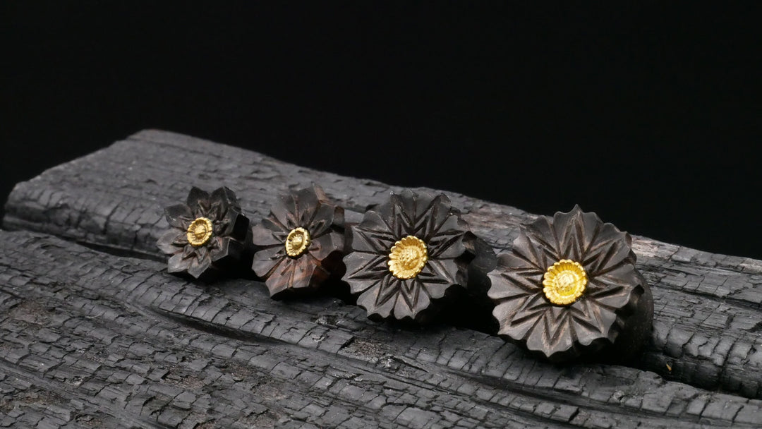 1x Plug Arang Wood 10-16mm - F1