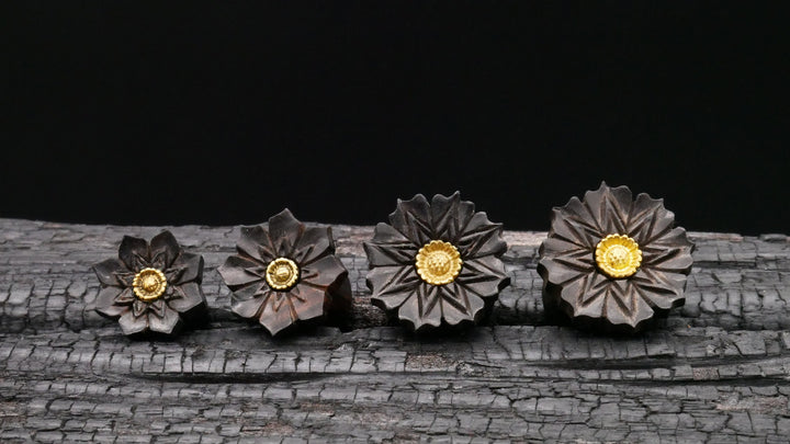 1x Plug Arang Wood 10-16mm - F1