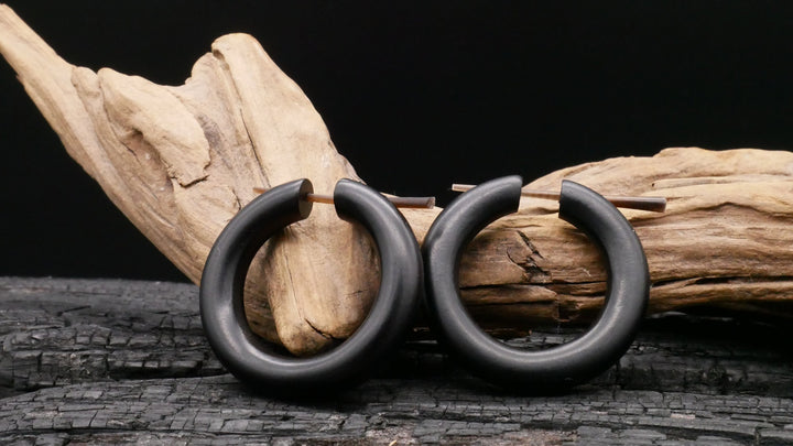 Ohrringe aus Holz Handarbeit - II-8