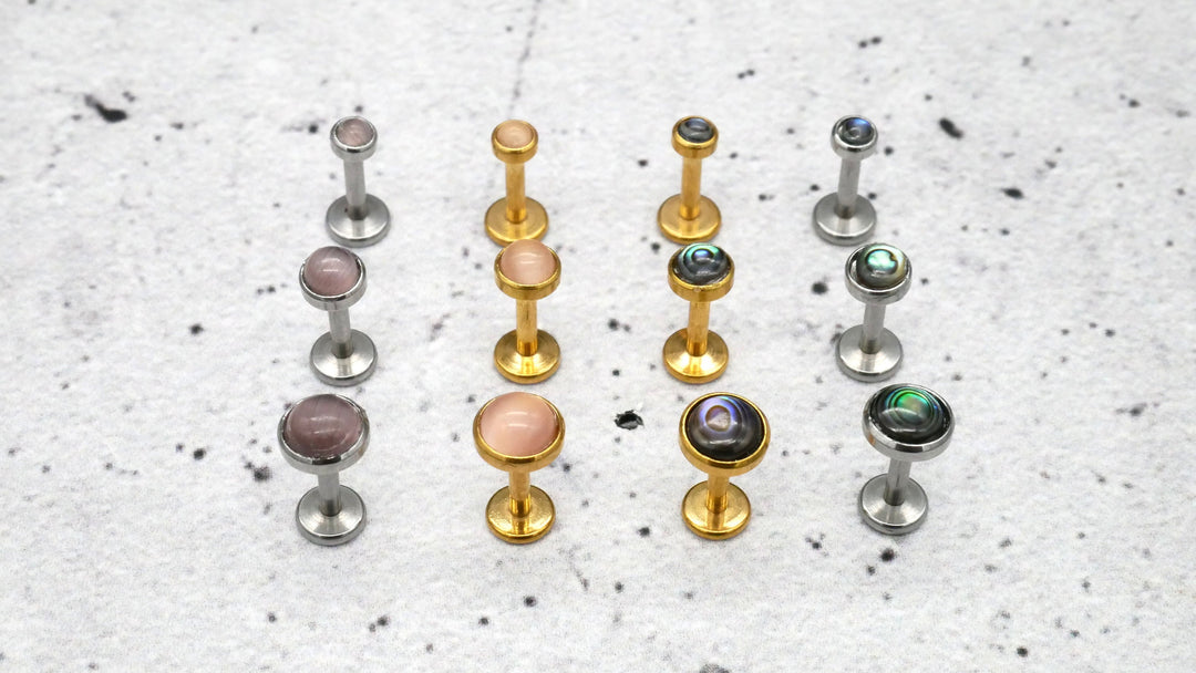Push-In Piercing/Labret/Medusa/Tragus Chirurgenstahl - 1I/15