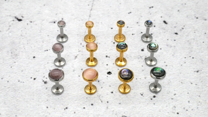 Push-In Piercing/Labret/Medusa/Tragus Chirurgenstahl - 1I/15