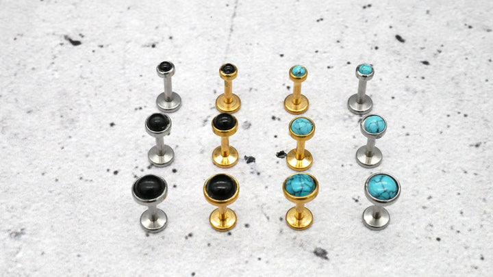 Push-In Piercing/Labret/Medusa/Tragus Chirurgenstahl - 1I/16
