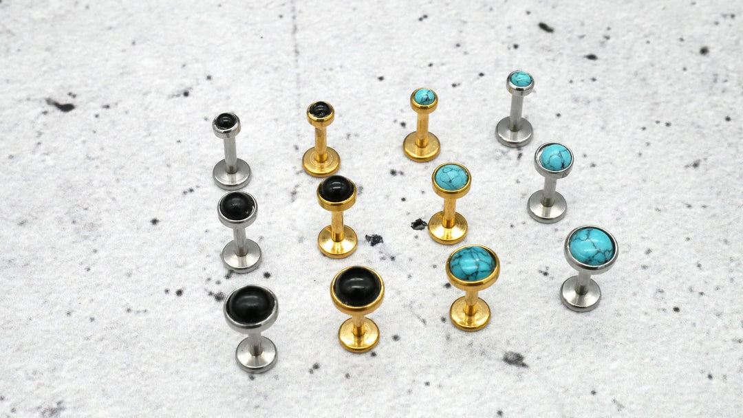 Push-In Piercing/Labret/Medusa/Tragus Chirurgenstahl - 1I/16