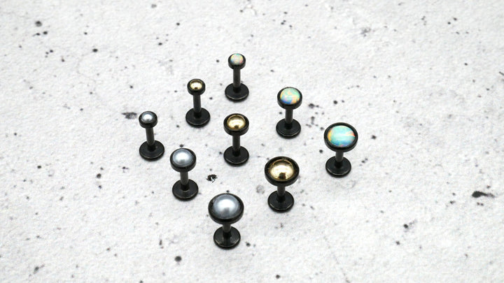 Push-In Piercing/Labret/Medusa/Tragus Chirurgenstahl - 1I/17