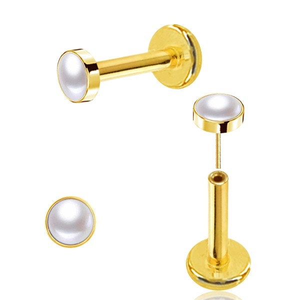 Push-In Piercing/Labret/Medusa/Tragus Chirurgenstahl - 1I/16