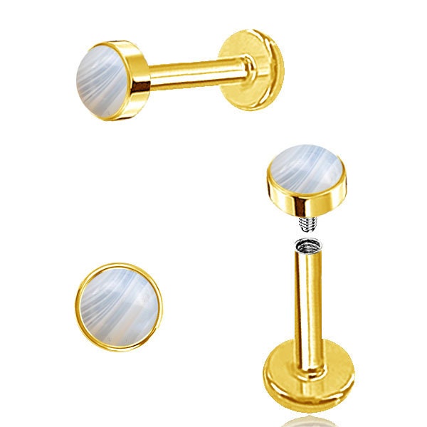 Piercing/Labret/Medusa/Tragus Chirurgenstahl - 1O/06
