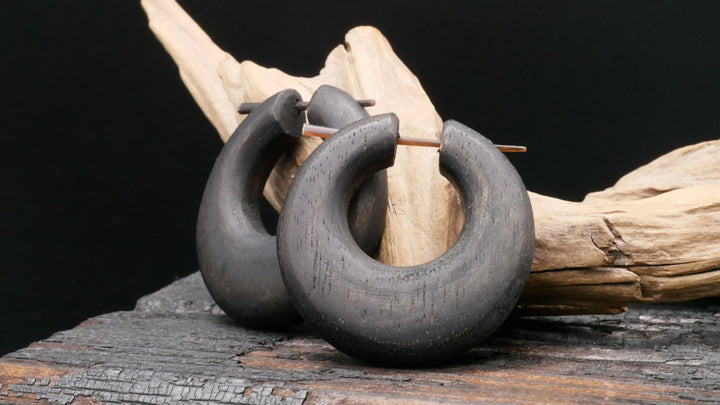 Ohrringe aus Holz Handarbeit - JJ-5