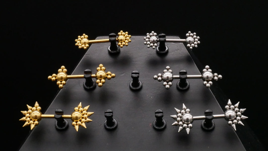 1x Nippel Piercing aus Chirurgenstahl - O3
