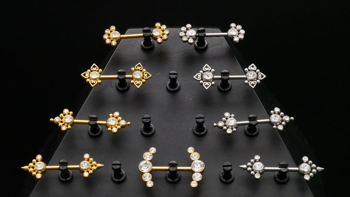 1x Nippel Piercing aus Chirurgenstahl - O3