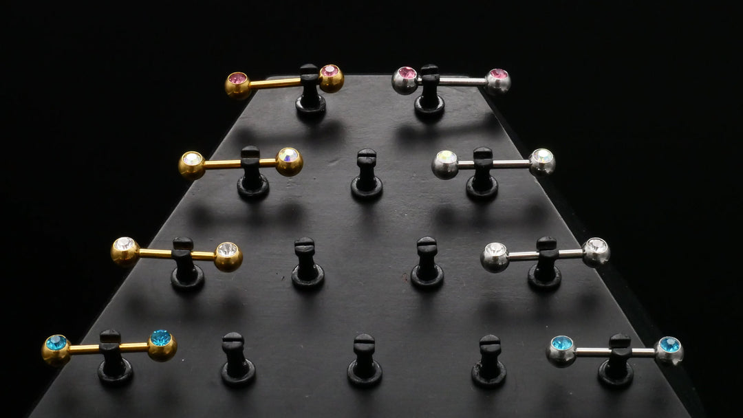 1x Nippel Piercing aus Chirurgenstahl - O3