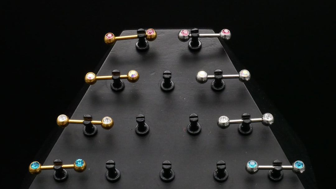 1x Nippel Piercing aus Chirurgenstahl - O3
