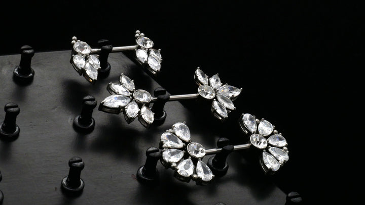 1x Nippel Piercing aus Chirurgenstahl - O3