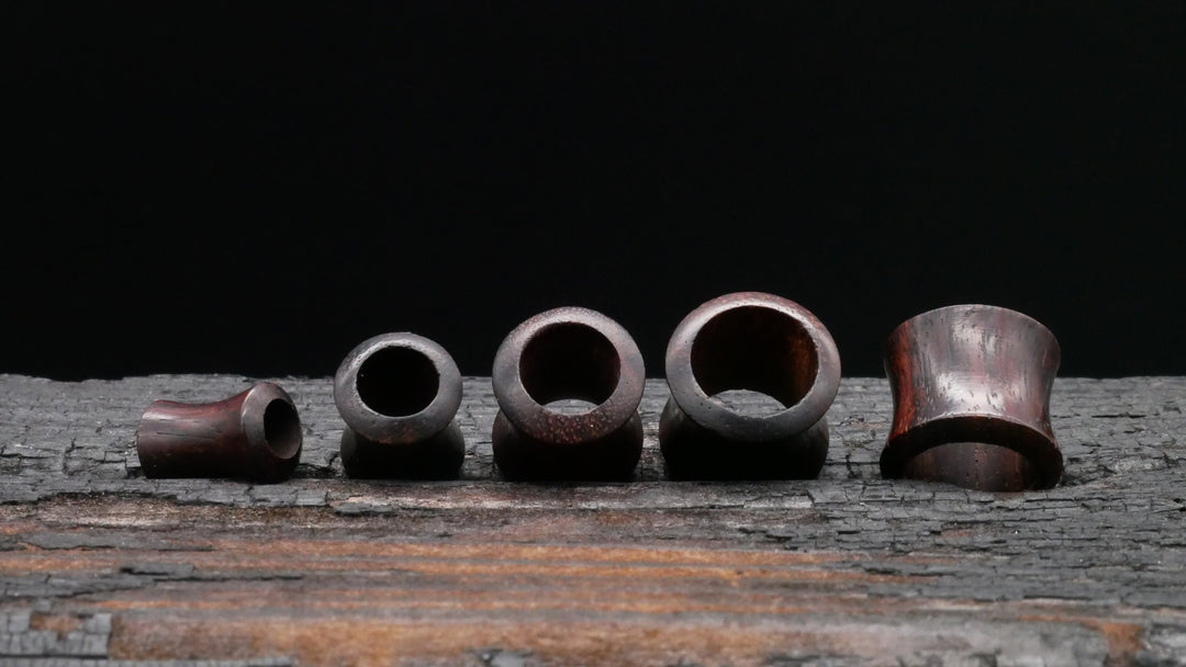 1x Tunnel Narra Wood 4-25mm - P2