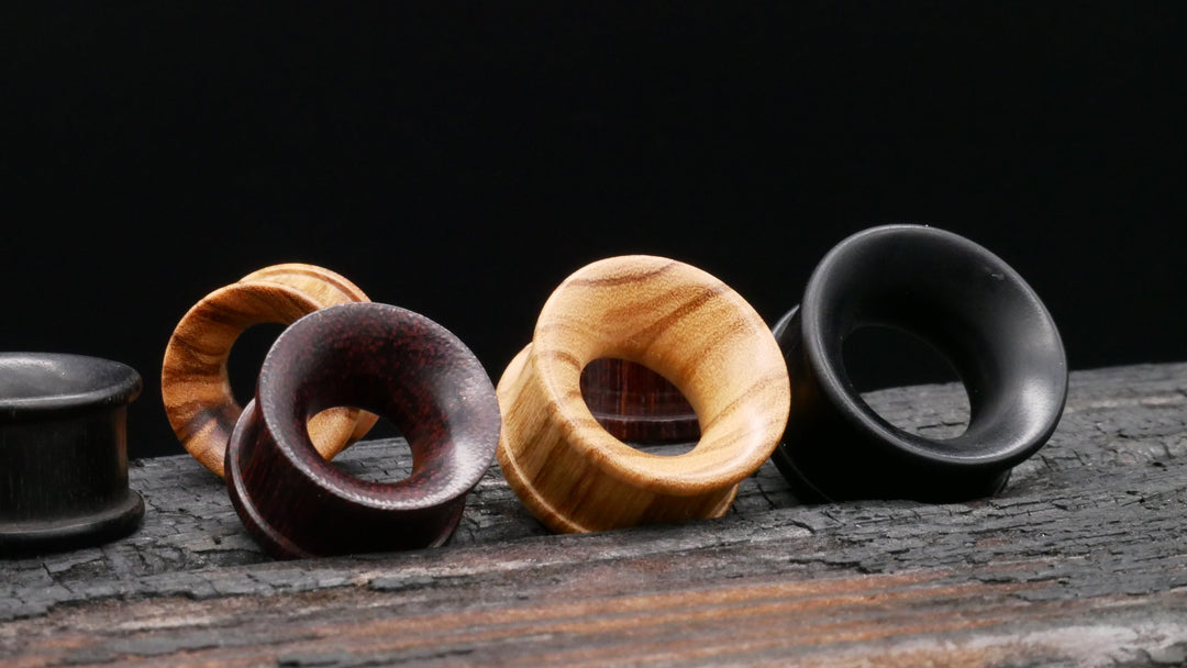 1x Tunnel Narra Wood 4-40mm - P2