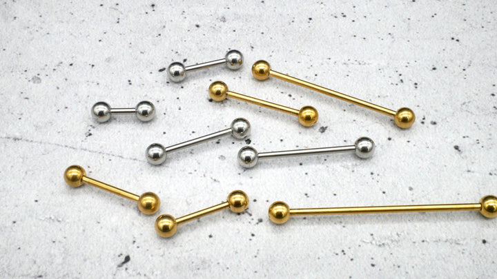 Piercing Industrial Barbell aus Chirurgenstahl 6-42mm x5mm - 1N/14