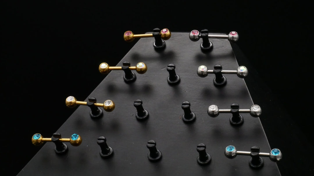 1x Nippel Piercing aus Chirurgenstahl - O3