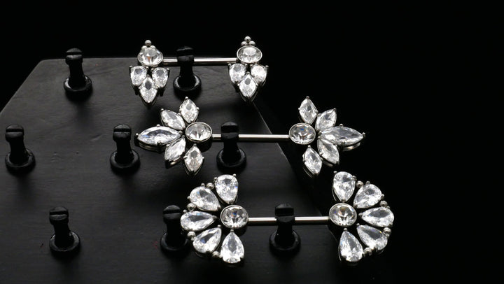 1x Nippel Piercing aus Chirurgenstahl - O3