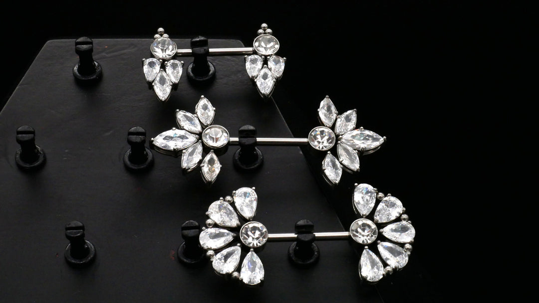 1x Nippel Piercing aus Chirurgenstahl - O3