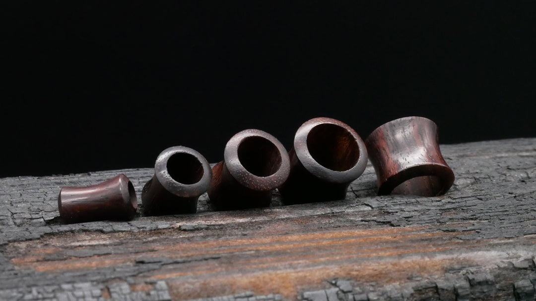 1x Tunnel Narra Wood 4-25mm - P2