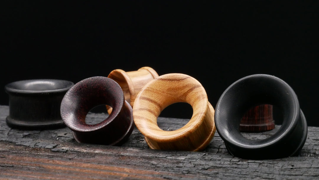 1x Tunnel Narra Wood 4-40mm - P2