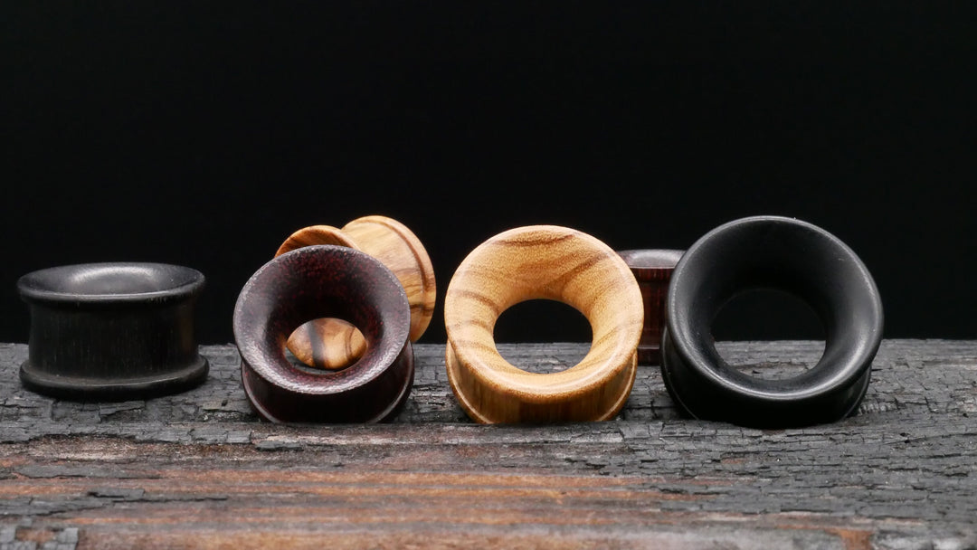 1x Tunnel Narra Wood 4-40mm - P2