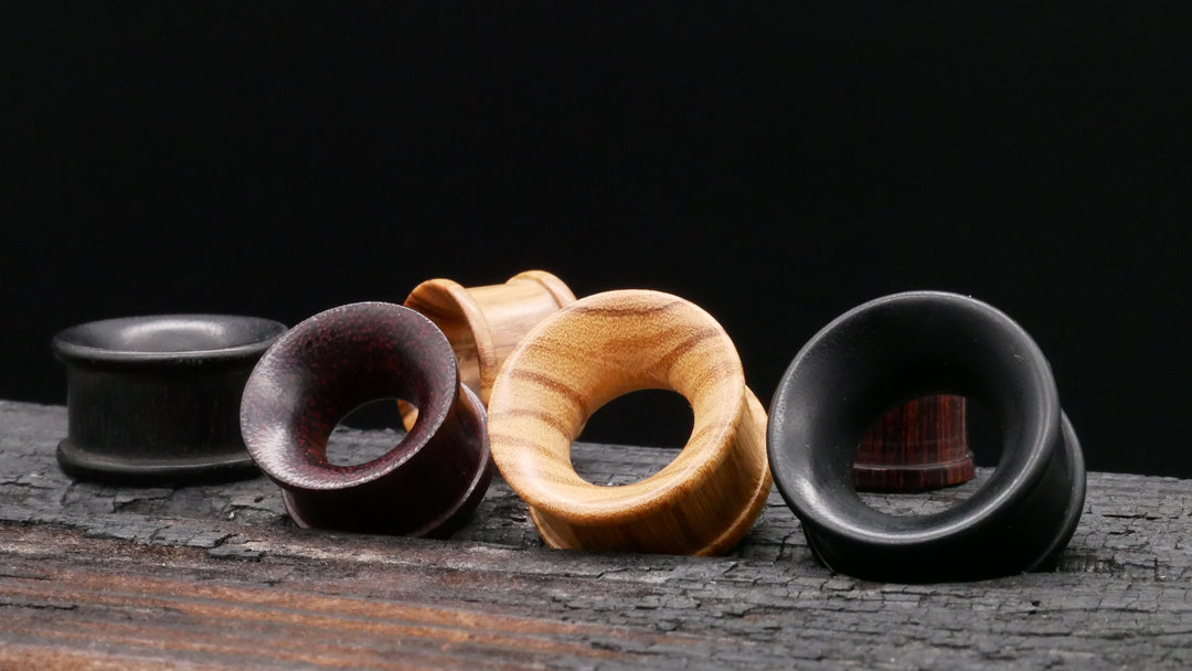 1x Tunnel Narra Wood 4-40mm - P2