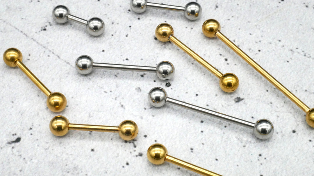 Piercing Industrial Barbell aus Chirurgenstahl 6-42mm x5mm - 1N/14