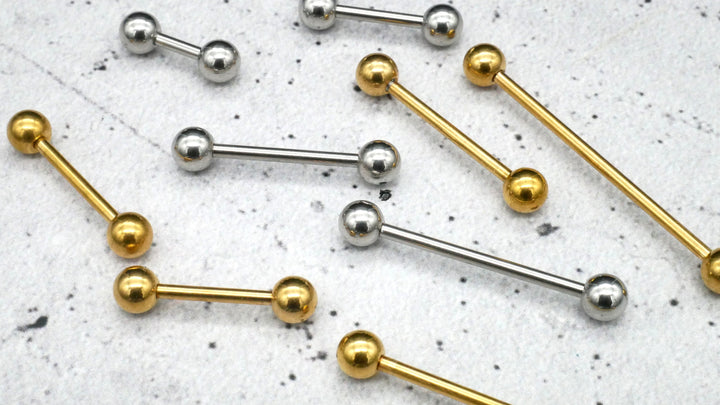 Piercing Industrial Barbell aus Chirurgenstahl 6-42mm x5mm - 1N/14