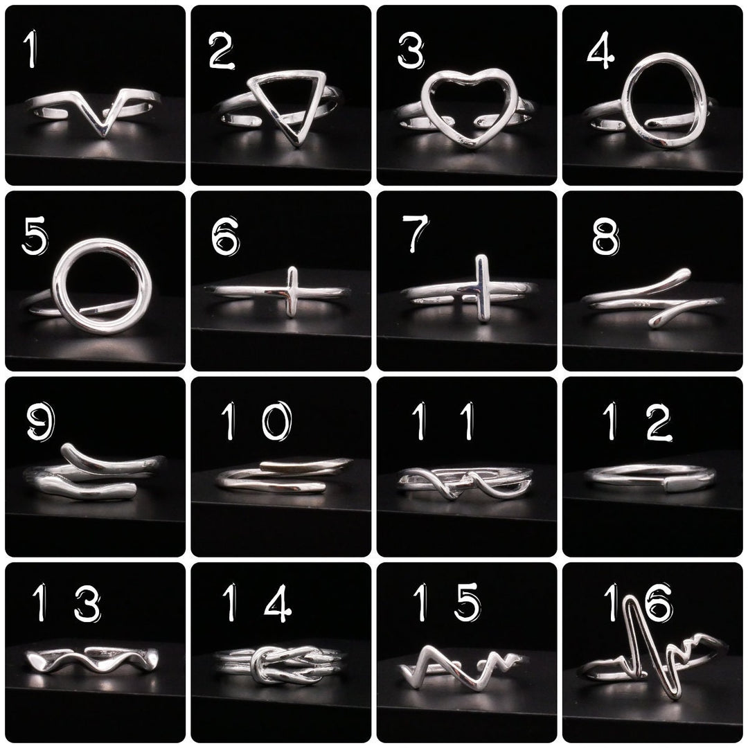 Ring Silver Plated UNISIZE - Q1