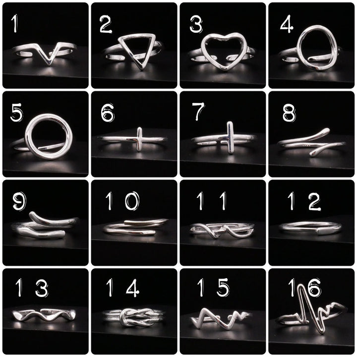 Ring Silver Plated UNISIZE - Q1