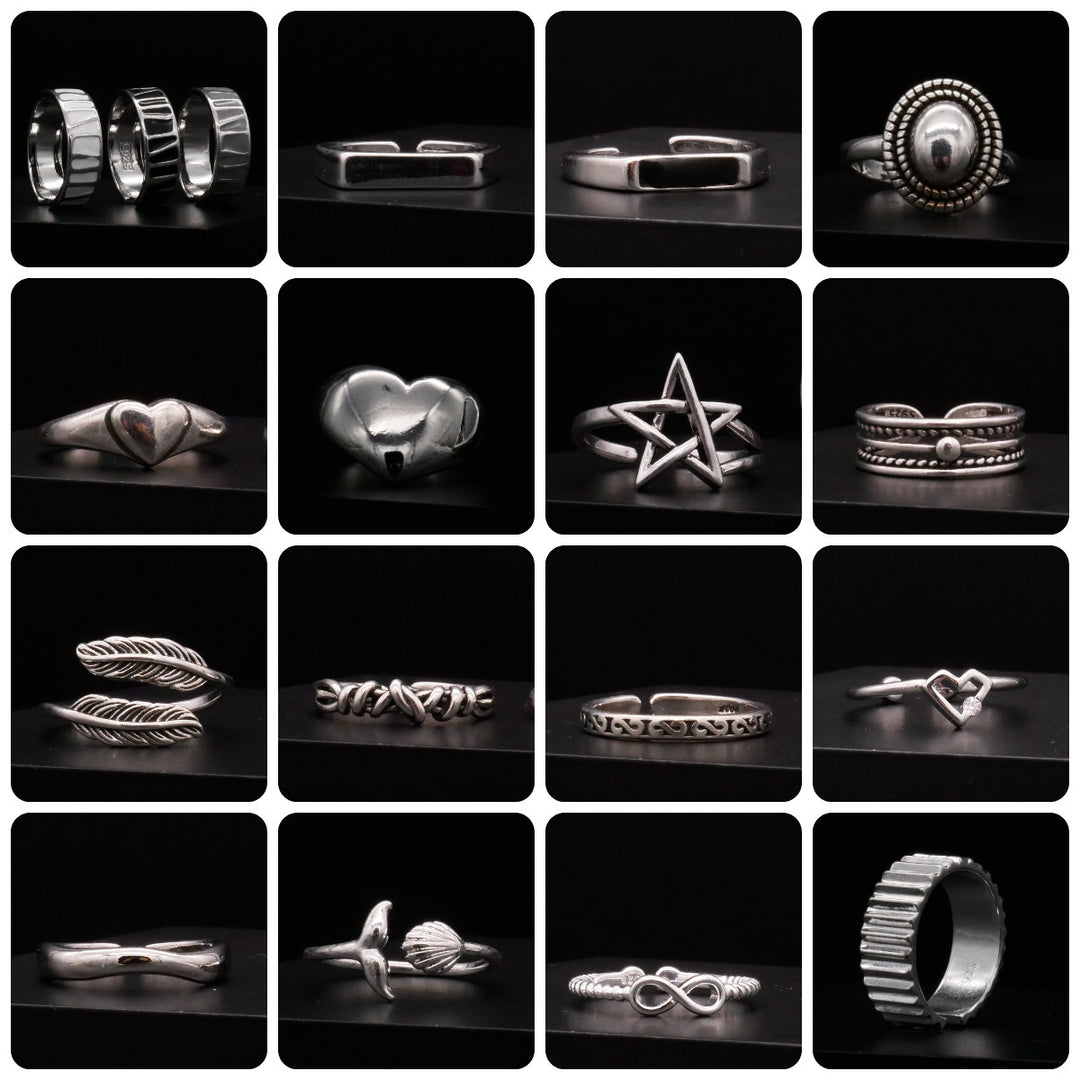 Ring Silver Plated UNISIZE - Q4