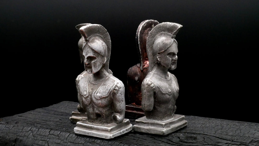 Büste, Leonidas, König von Sparta 300, Zinn