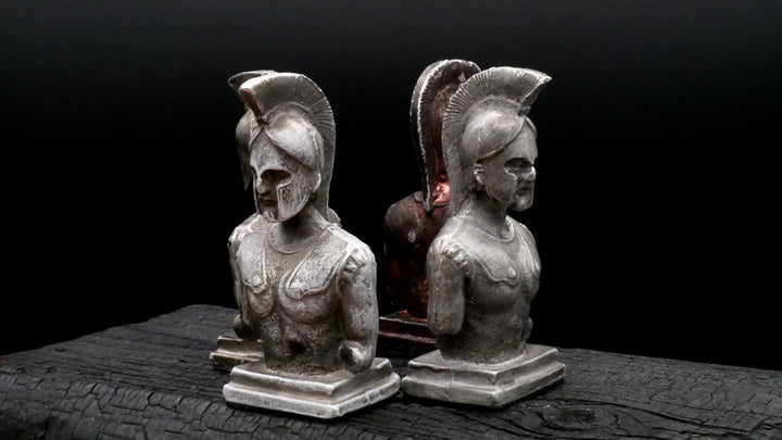 Büste, Leonidas, König von Sparta 300, Zinn