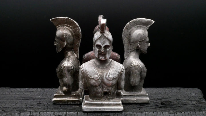 Büste, Leonidas, König von Sparta 300, Zinn
