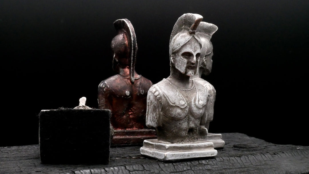 Büste, Leonidas, König von Sparta 300, Zinn
