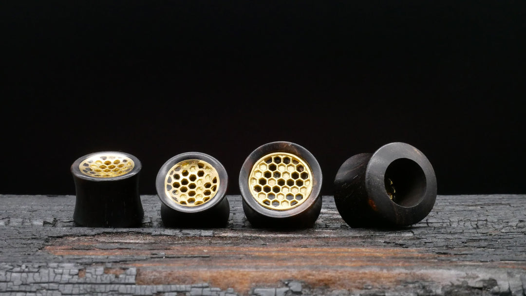 1x Plug Arang Wood 12mm & 14mm - F1