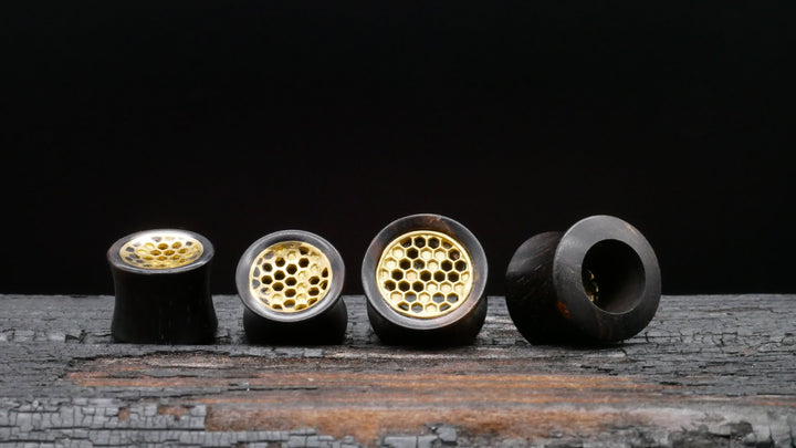 1x Plug Arang Wood 12mm & 14mm - F1